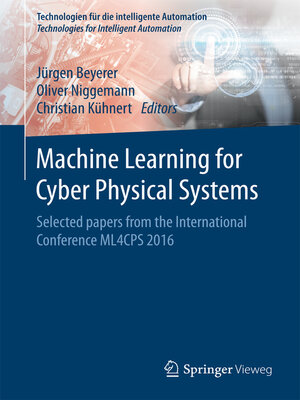 cover image of Machine Learning for Cyber Physical Systems